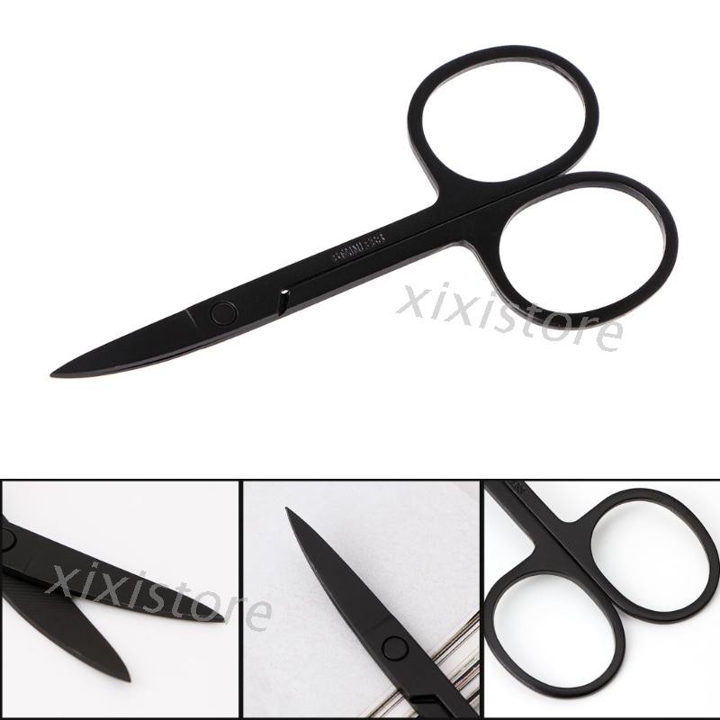 Kéo tỉa lông mày trang điểm cầm tay tiện lợi bằng thép không gỉ