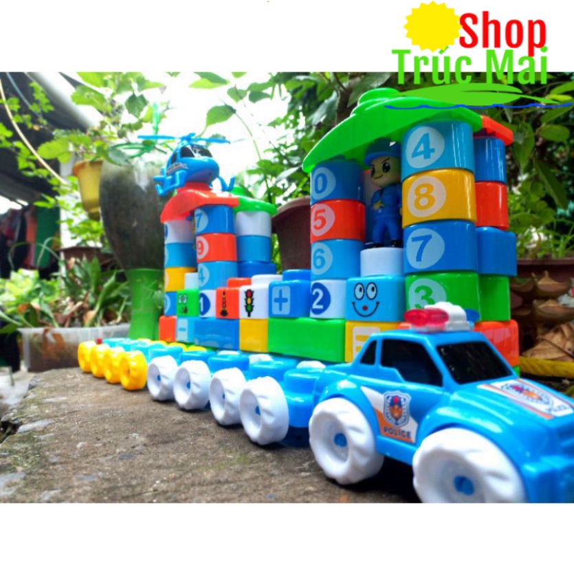 Bộ lego xếp hình  - Đồ chơi phát triển tư duy - lắp ráp cho bé chủ đề kỹ sư xây dựng công trình