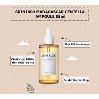 Tinh Chất Skin1004 Madagascar Centella Ampoule Dành Cho Mụn Nhạy Cảm 55ml - 100ml