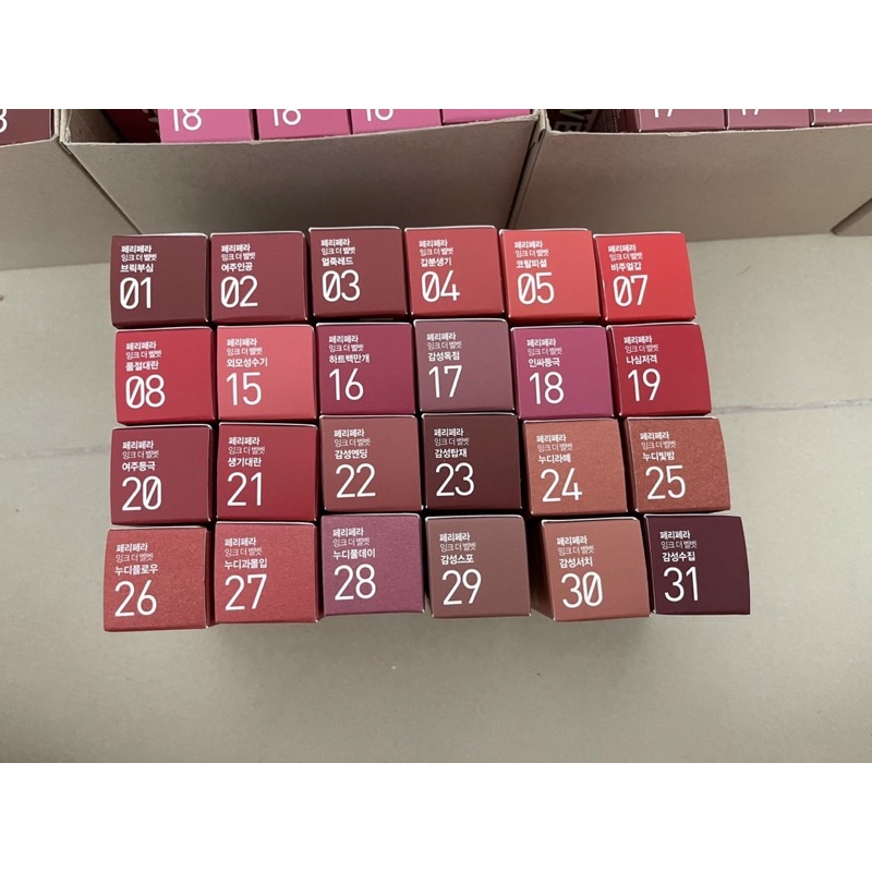Son Kem Lì Peripera Ink Velvet Nude 17 22 23 24 25 26 27 28 29 30 31