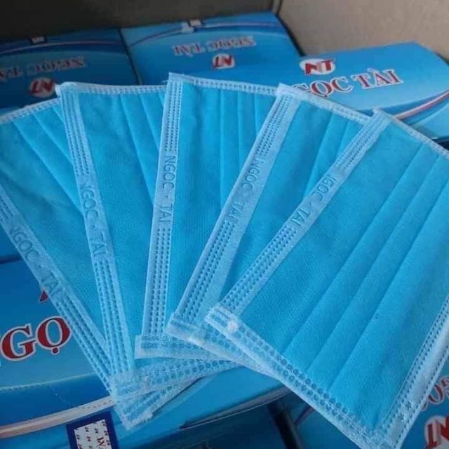 sẵn : khẩu trang  Ngọc Tài 4 lớp hộp 50 cái | BigBuy360 - bigbuy360.vn