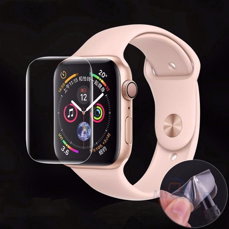 Miếng Dán Mềm Trong Suốt Bảo Vệ Màn Hình Cho Đồng Hồ Thông Minh Apple Watch 41mm 45mm 44mm 42mm 40mm 38mm 7 6 SE 5 4 3 2 1