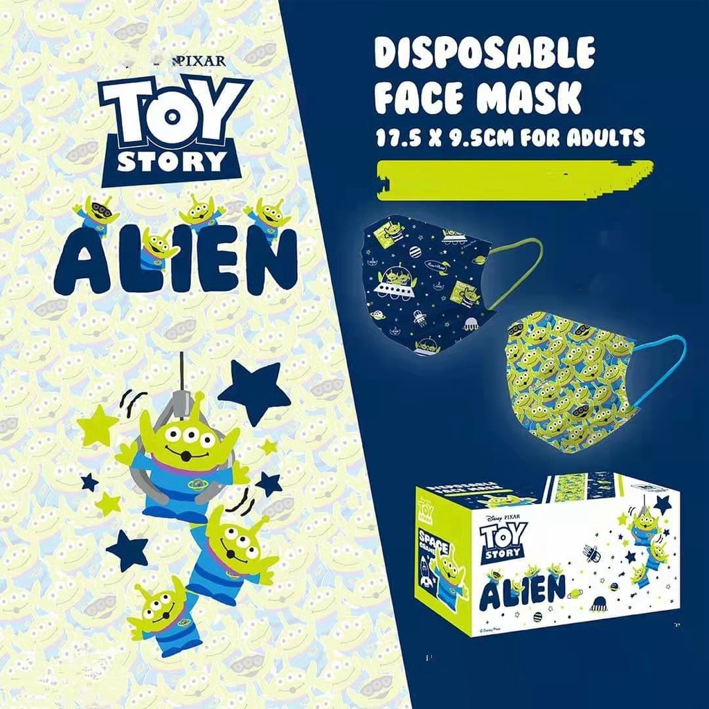 Set 5/10/20/30 Mặt Nạ Hoạt Hình Disney Toy Story Thiết Kế Cho Người Lớn 5/10/20/30