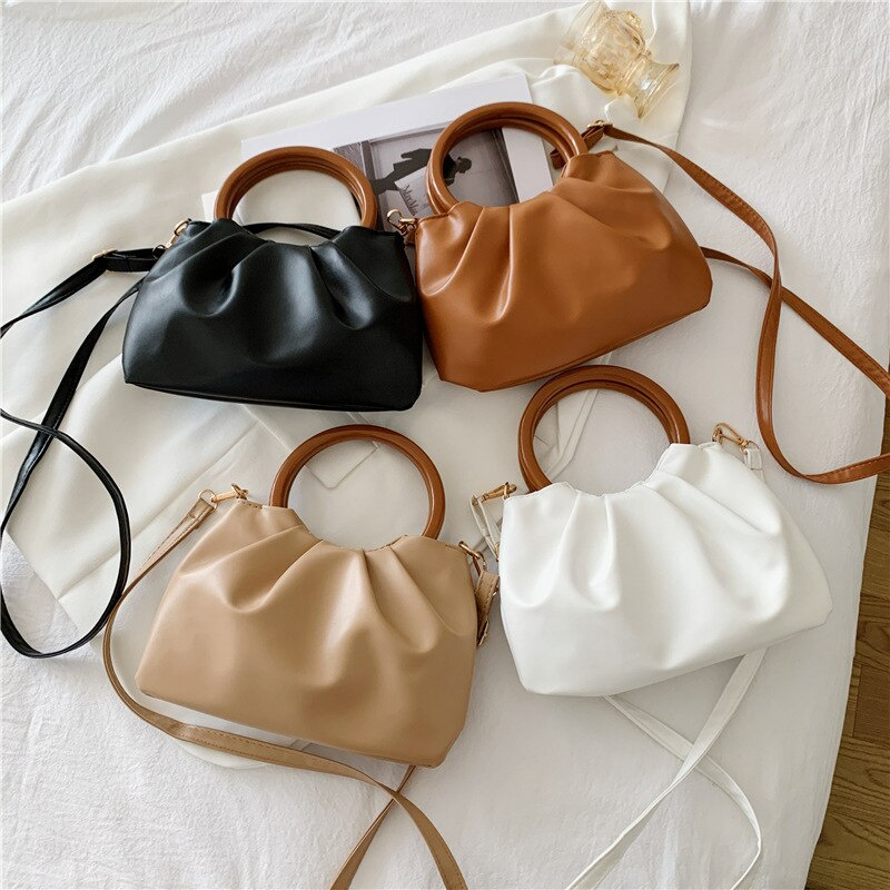 Túi Xách Da Pu JASMIN NOIR Cỡ Nhỏ Thiết Kế Đơn Giản Phong Cách Retro Cho Nữ