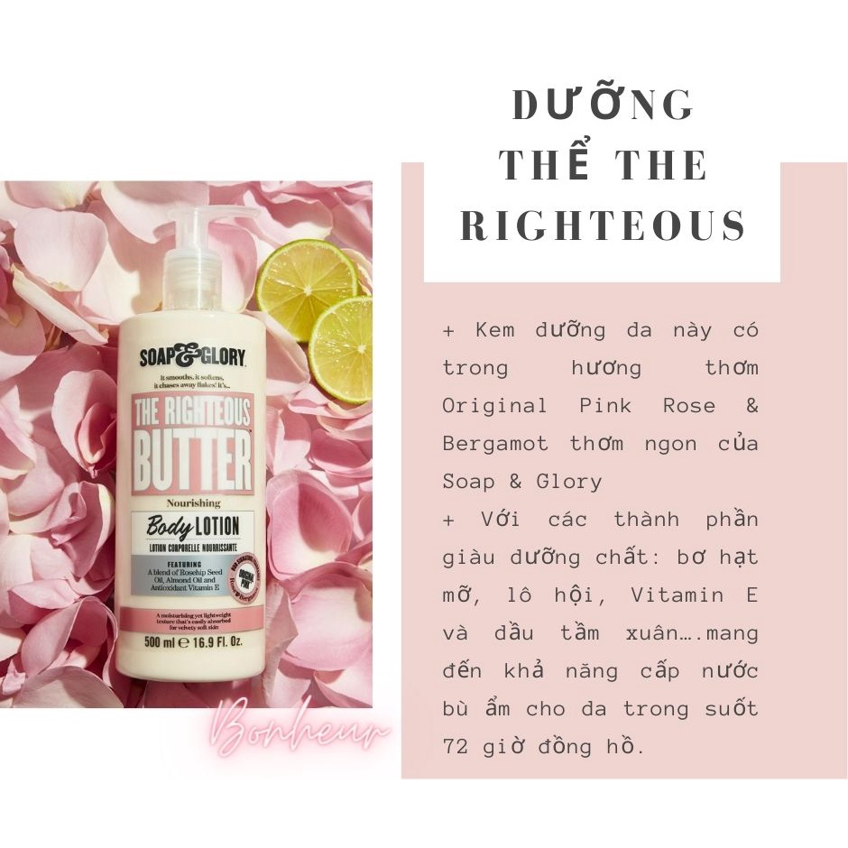 Dưỡng thể The Righteous Butter Body Lotion của Soap&amp;Glory mua tại Boots THAILAND