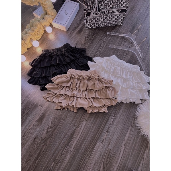 Chân Váy Kiểu Tầng Bèo Gân Siêu Đẹp - Hình Thật Sp