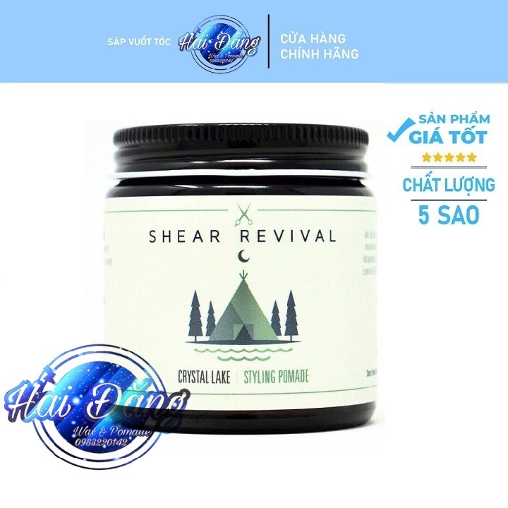 [ Chính Hãng USA ] Sáp vuốt tóc Shear Revial CRYSTAL LAKE STYLING POMADE - 96g