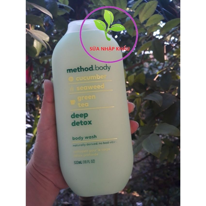 Sữa tắm thiên nhiên organic Úc Method Body Wash cho cả nam và nữ chai 532ml