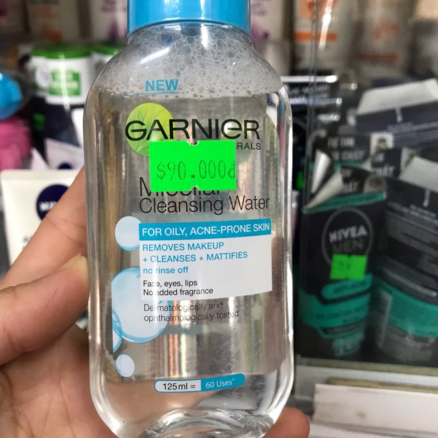 Nước tẩy trang Garnier nắp xanh dương 125ml