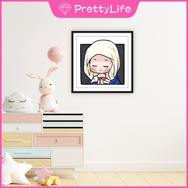 Bộ Tranh Đính Đá 5D Họa Tiết Tranh Vẽ Hoạt Hình Van Gogh Độc Đáo DIY 30x30cm