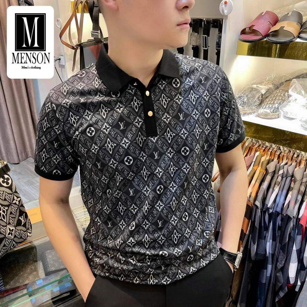 [Hàng Hiệu] Áo Thun Nam Có Cổ, Áo Polo Nam Cao Cấp L.V Vải Cá Sấu Cotton Co Giãn 4 Chiều Chuẩn Form Chất Mát M2111