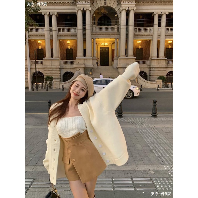 SÉT ÁO CADIGAN+ÁO QUÂY LEN | BigBuy360 - bigbuy360.vn