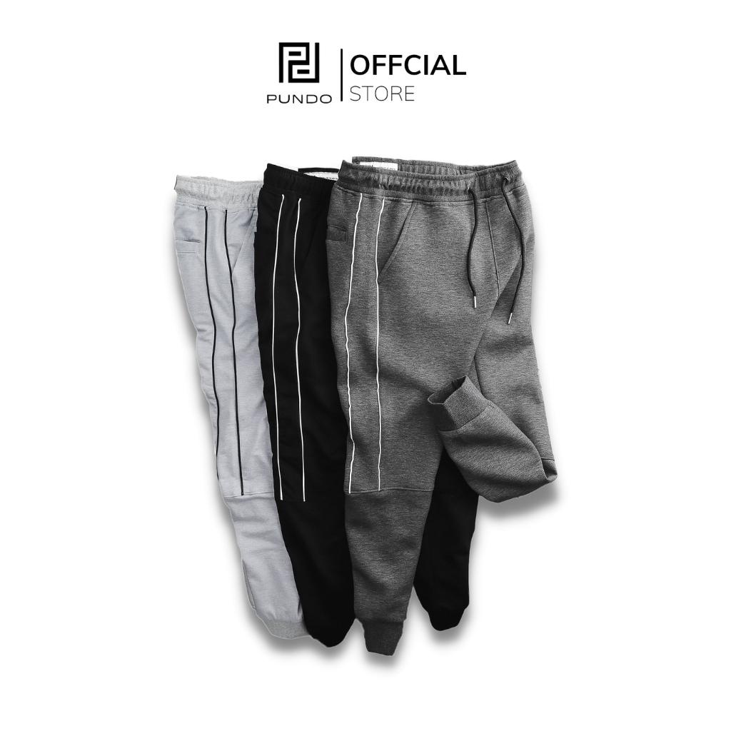 Quần jogger nam PUNDO chất thun mềm mịn, 3màu basic dễ phối ,phong cách trẻ trung năng động QDPD28