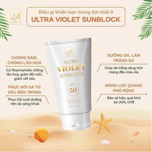 Kem Chống nắng A cosmetics 50g