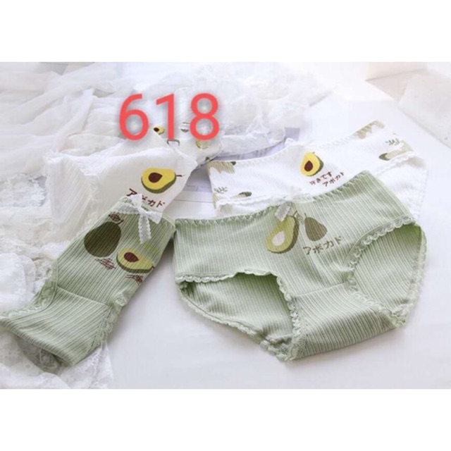 QUẦN LÓT NỮ COTTON QUẢ BƠ CUTE SIZE M-L