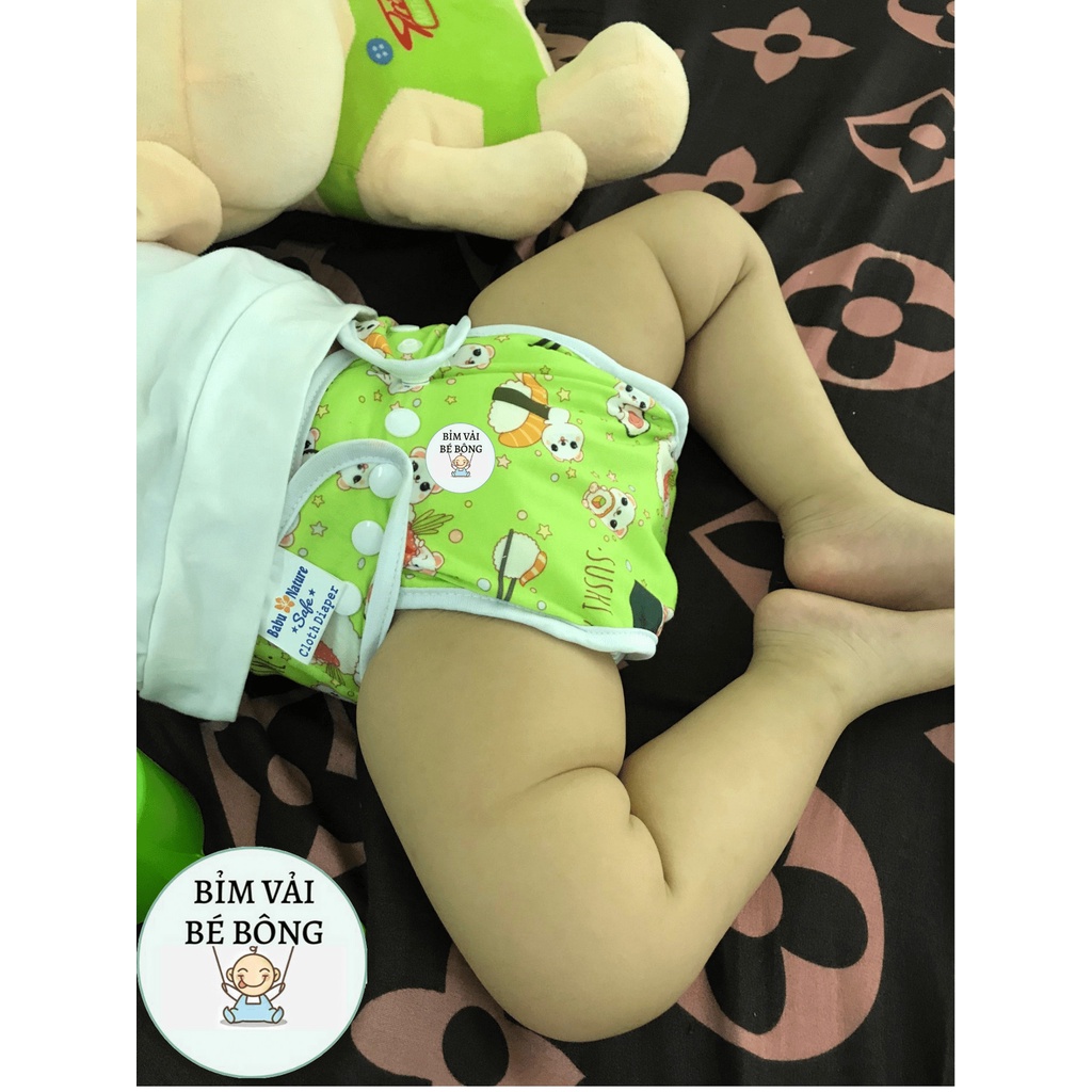 Combo 5 Vỏ Bỉm Vải, Tã Vải Babu Nature Size M,L (Chưa Kèm Lót)