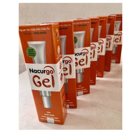 Nacurgo Gel Giảm Thâm Mờ Sẹo Ngăn Ngừa Mụn 20g