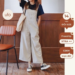 Yếm quần suông ống rộng vải thô lụa - BST Comfort Overalls 06.2021- by ufo.thebasic
