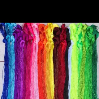 Set chỉ tơ bóng 30 màu cơ bản tặng 20kim