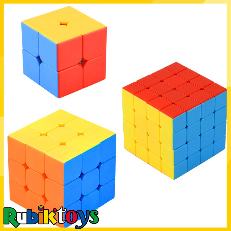 Combo Rubik 2x2, 3x3, 4x4 Mofangge QiYi Bẻ Góc Cực Tốt, Nhanh, Trơn, Mượt 🦋 Rubic Mofangge Hàng Cao Cấp