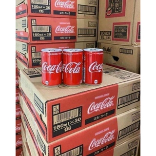 [THÙNG 30 LON COCACOLA] Coca Cola lon mini (160ml) - Nhật Bản