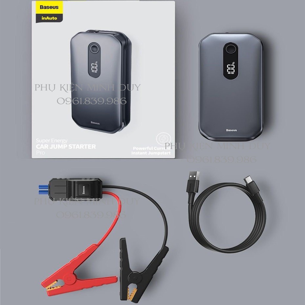 Kích bình cho ô tô 12.000mAh Baseus Super Energy Pro Car Jump Starter