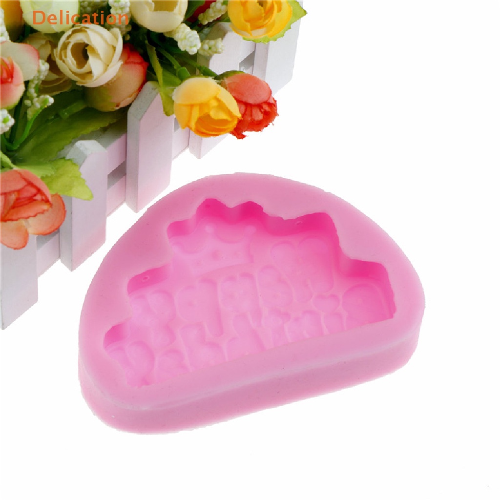 Khuôn silicone Tạo Hình Chữ happy birthday Trang Trí Bánh