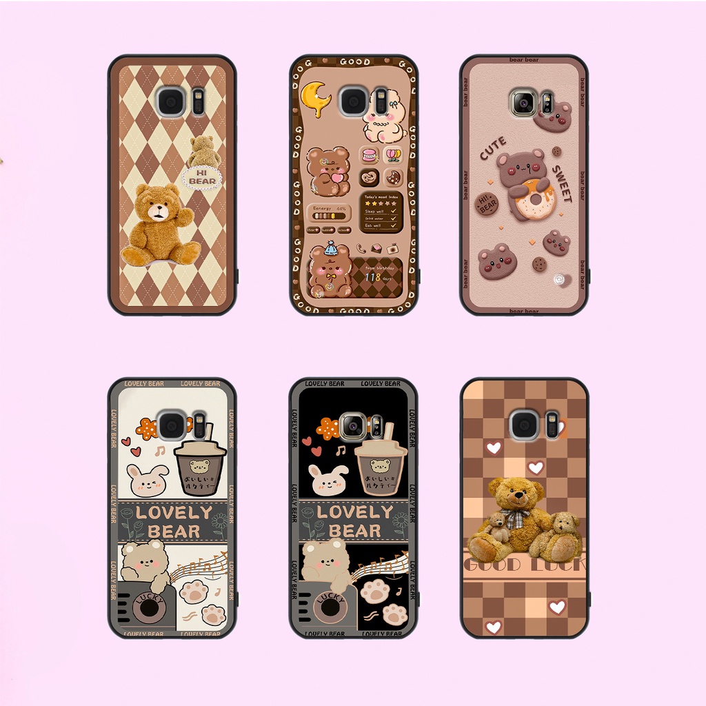 Ốp lưng Samsung Note 5 - S6 - S6 Edge - S7 - S7 Edge in hình gấu bear dễ thương, bền đẹp