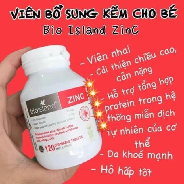 [Tem đỏ] Kẹo kẽm hình gấu Bio Úc 120 viên