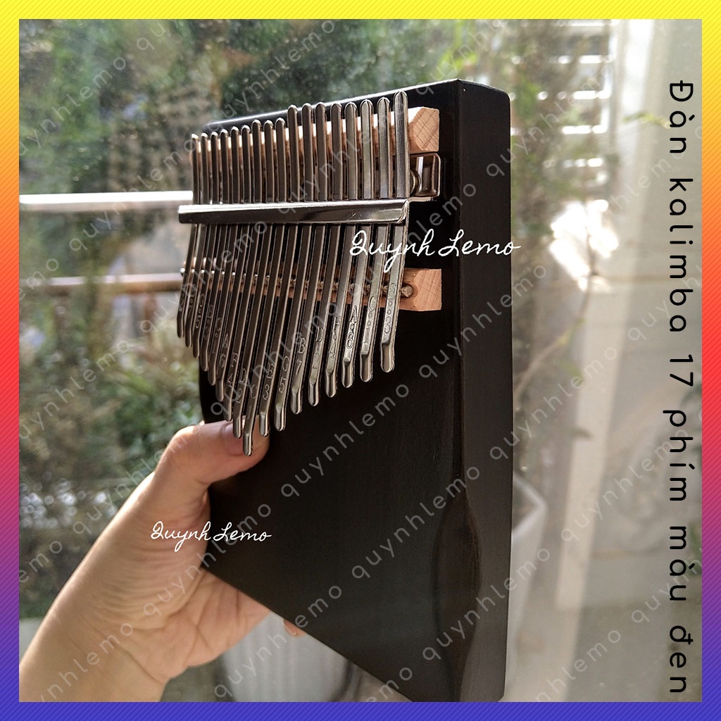 Đàn kalimba 17 phím , Kalimba màu đen , nâu , gỗ , đàn piano ngón tay cái , phụ kiện kalimba hấp dẫn với deal sốc