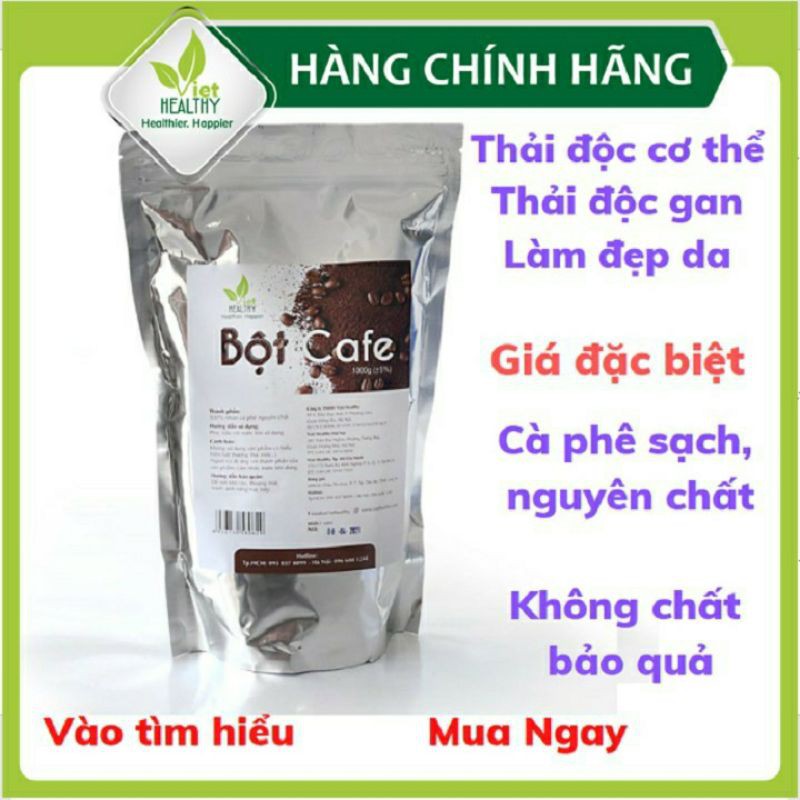 Bột cà phê thải độc đại tràng Viet Healthy (1kg) coffee enema, Gerson