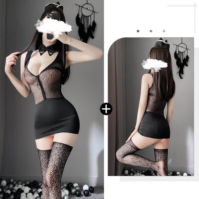 Đồ Lót Đồng Phục Hóa Trang LEOSOXS Xuyên Thấu Gợi Cảm Cho Nữ