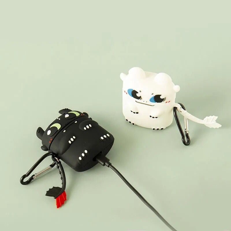 Vỏ bảo vệ hộp sạc tai nghe AirPods 1 2 & Inpods 12 mềm họa tiết hoạt hình dễ thương