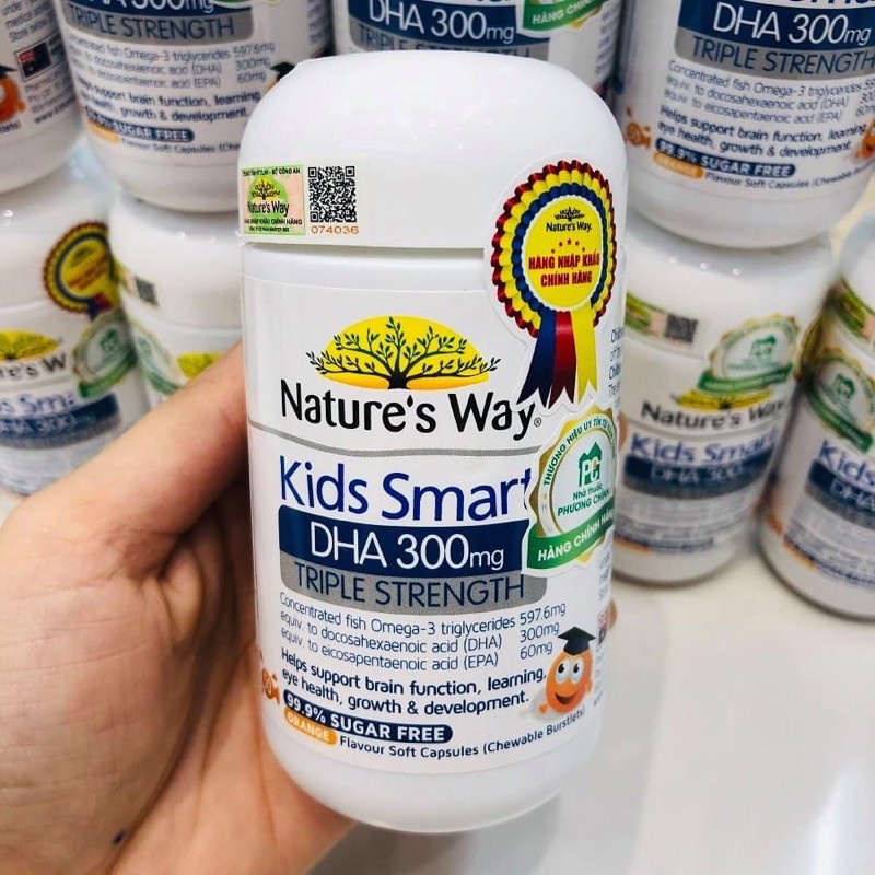 Nature’s Way Kids Smart DHA 300mg - Viên Nhai Bổ Sung DHA Cho Bé Thông Minh | Thế Giới Skin Care