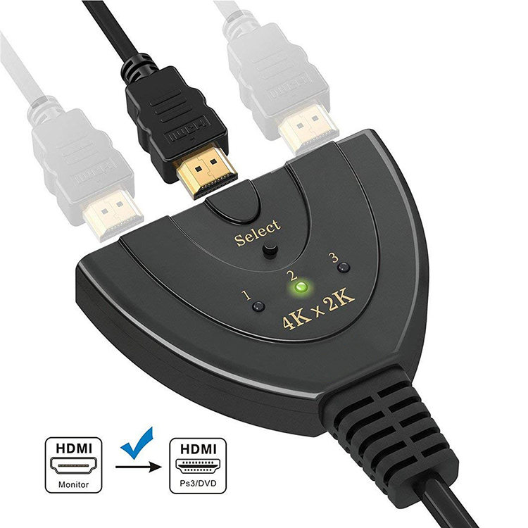 Bộ Chia 3 Cổng Hdmi Vào 1 Ra 2 Đầu Vào 1 Ra Hdmi 4k Hd