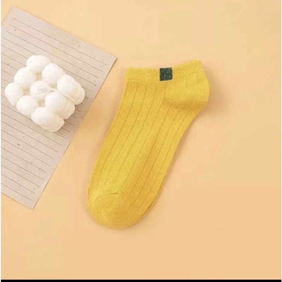 Tất ngắn nam nữ vớ cổ thấp nhiều màu thấm mồ hôi Nhã Dung Store