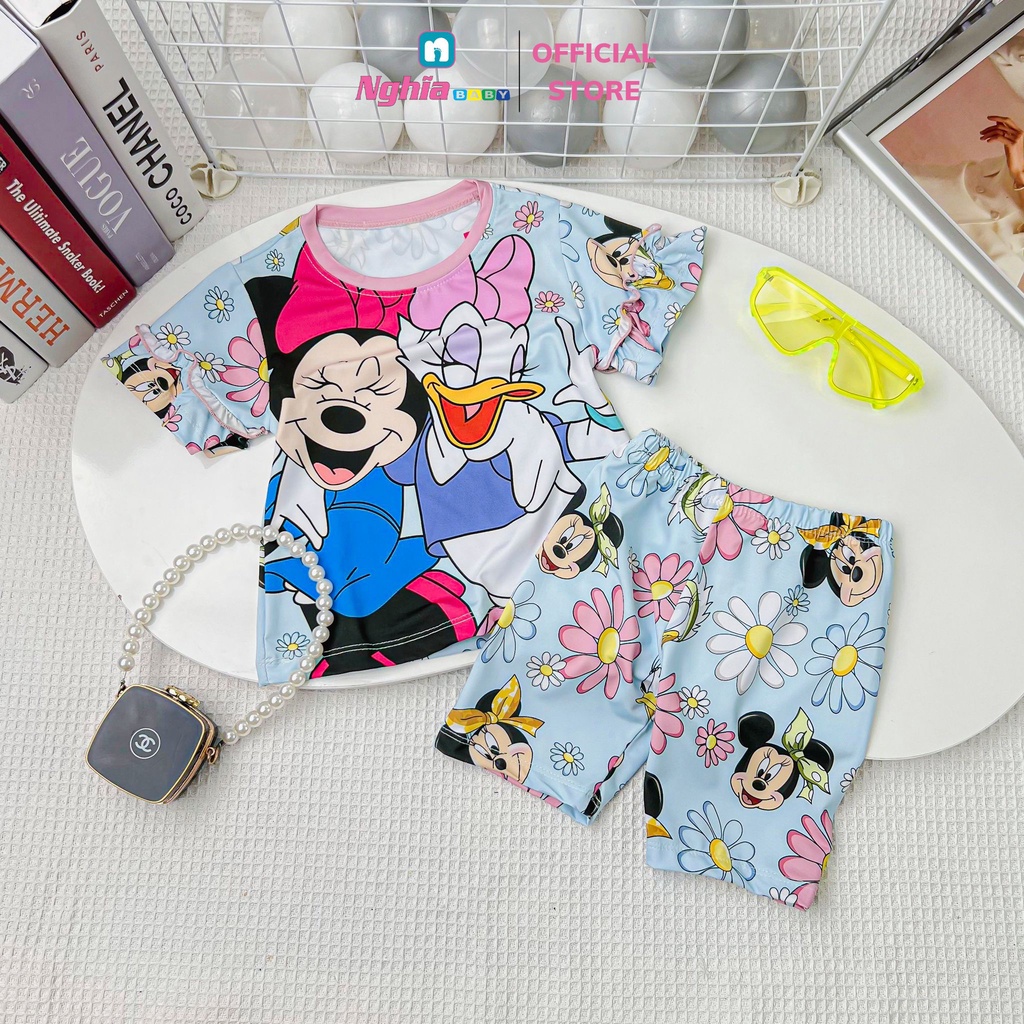 Đồ bộ bé gái NGHĨA BABY dành cho bé từ 9kg-38kg