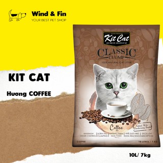 Cát mèo kitcat - classic clump - coffee - 10l