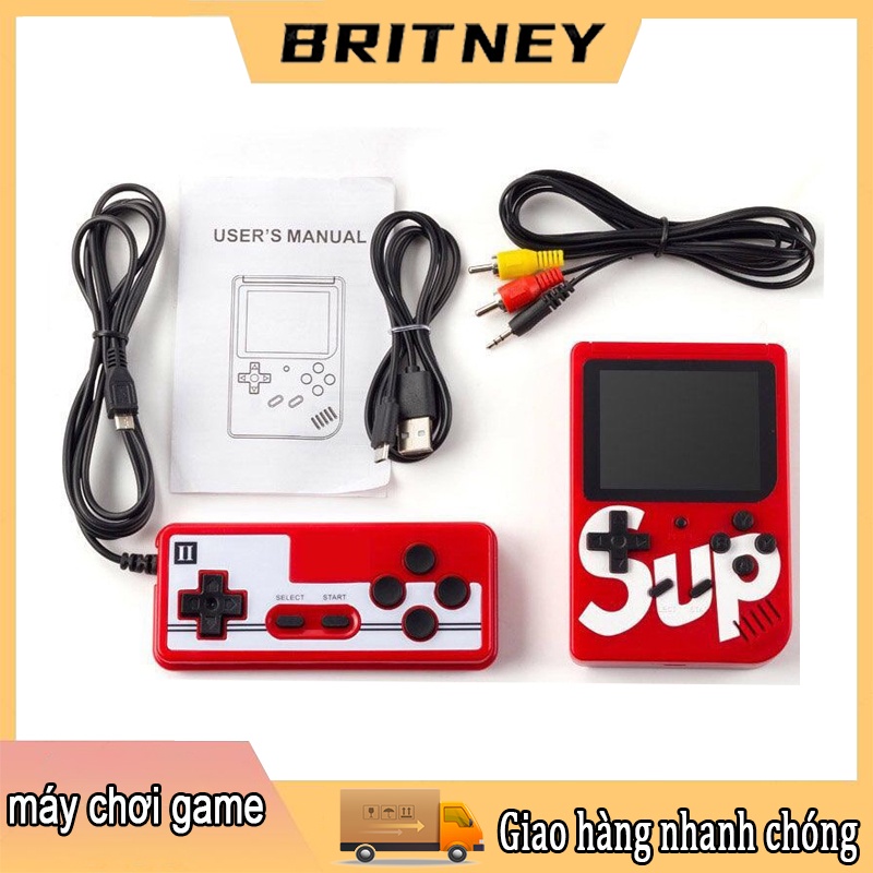 Máy chơi game cầm tay Sup Mini Super Mario cổ điển, 400 trò chơi Retro, Có thể kết nối với TV，đi kèm với cáp USB