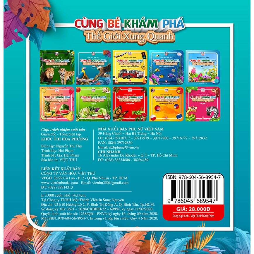 [Mã LTBAUAB26 giảm 7% đơn 99K] Sách - Cùng Bé Khám Phá Thế Giới Xung Quanh - Chim - Sách Song Ngữ (Bìa Cứng)