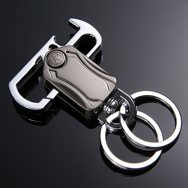 Móc khóa Spinner móc chìa khóa inox đa chức năng mở bia, cắt băng dính