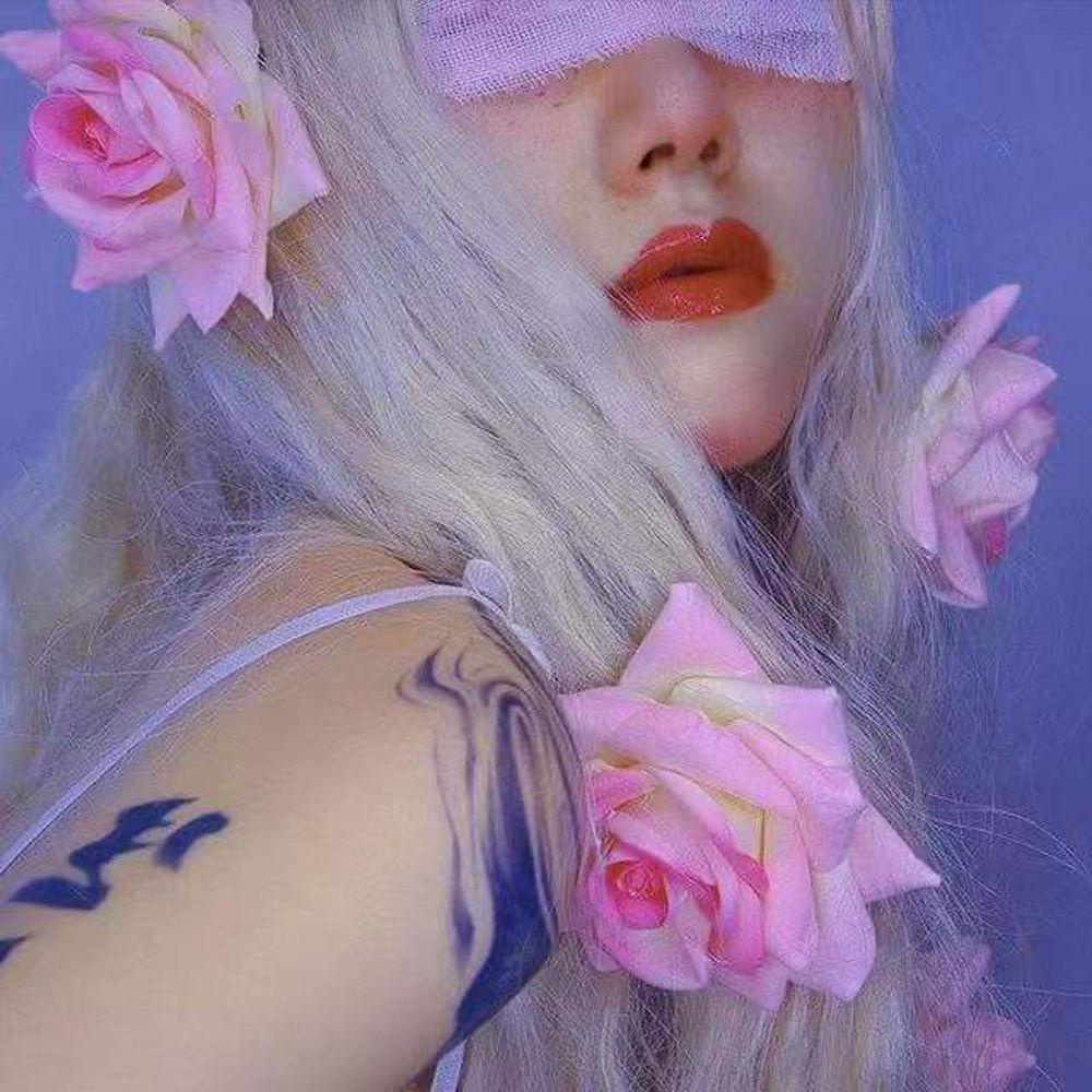 Kẹp Tóc Hình Hoa Hồng Lớn Phong Cách Punk Vintage Cho Nữ