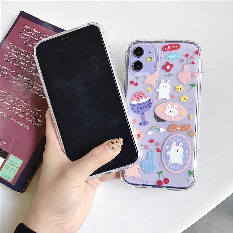 Ốp lưng iphone TPU họa tiết hoạt hình cho iPhone 11 iPhone 6 6s 7 7plus 8 plus X Xr Xs | BigBuy360 - bigbuy360.vn