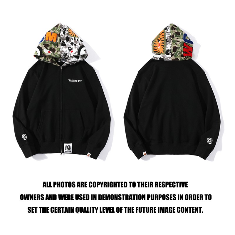 Bape Áo Khoác Hoodie Họa Tiết Rằn Ri Thời Trang Cho Nam Nữ Size M-3xl | BigBuy360 - bigbuy360.vn
