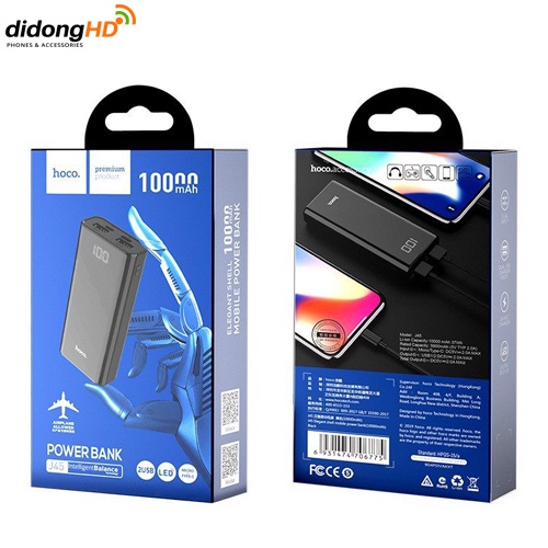 Pin dự phòng 10000mAh HOCO J45