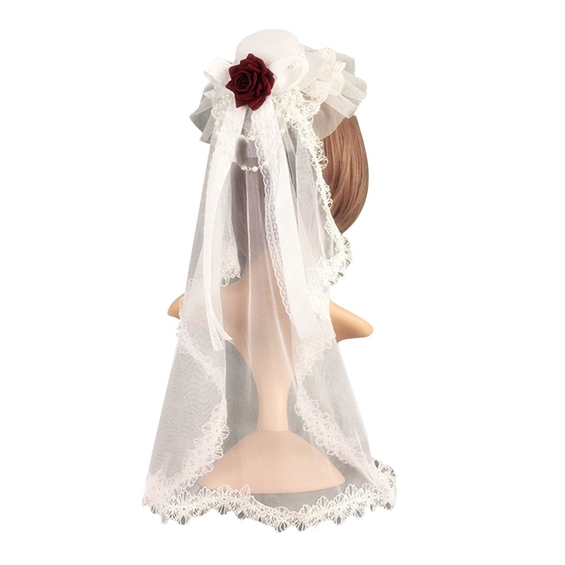 Mạng Che Mặt Màu Đen Phong Cách Gothic Cho Cô Dâu