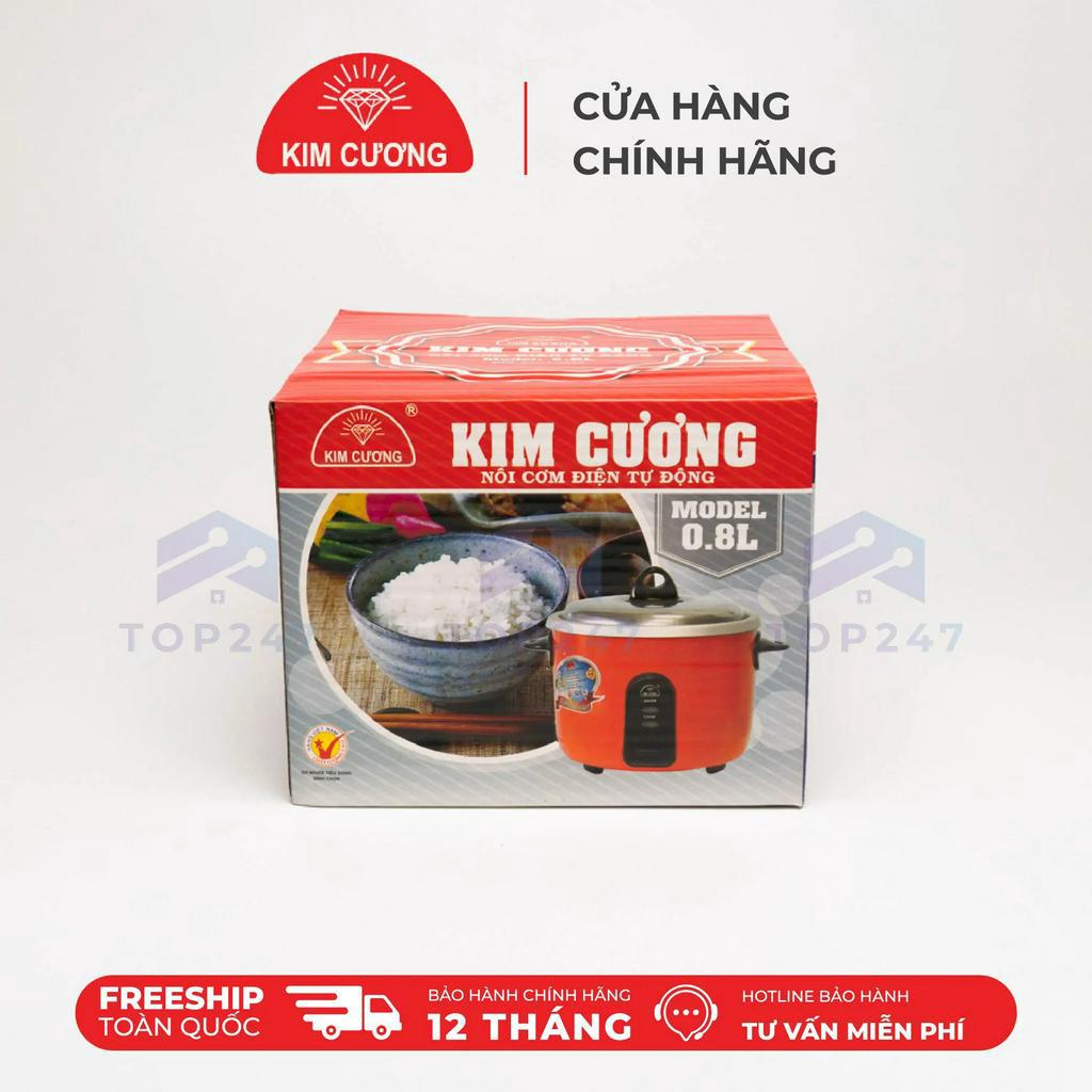 Nồi cơm điện Kim Cương 0.8L  chống dính - Dùng cho 2-3 người ăn - BH 12 tháng