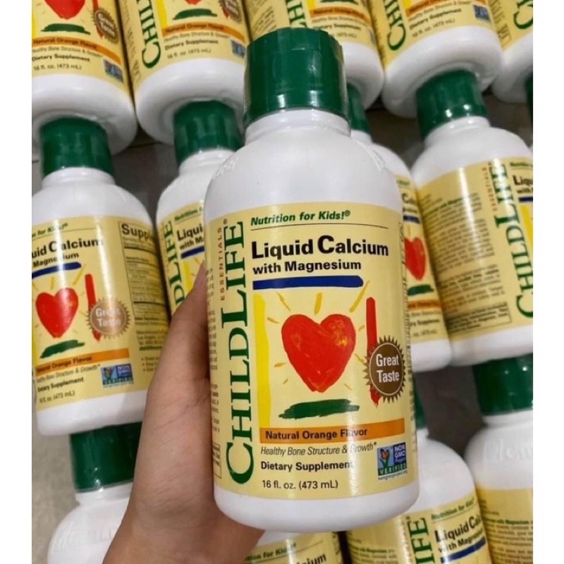 LIQUID CALCIUM WITH MAGNESIUM CHILDLIFE 473ML CỦA MỸ