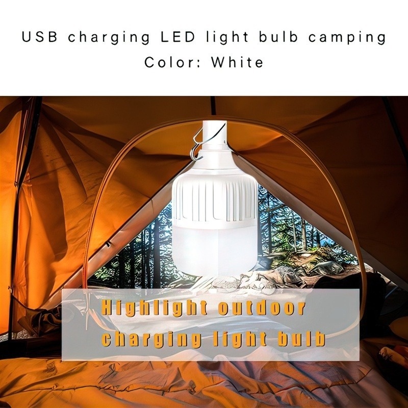 Đèn LED Cắm Trại 60W/130W Có Thể Sạc Lại Bằng Cổng USB