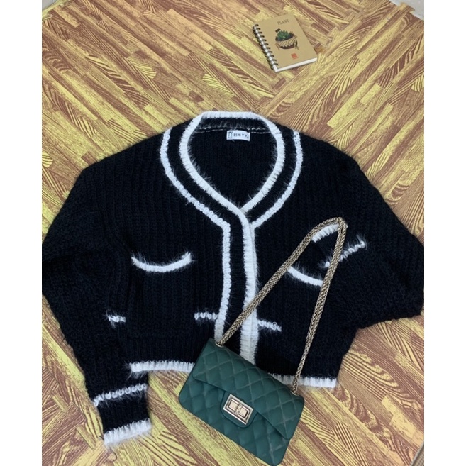 Cadigan hoạ tiết tuyển Hàn ảnh thật trải sàn shop chụp | BigBuy360 - bigbuy360.vn
